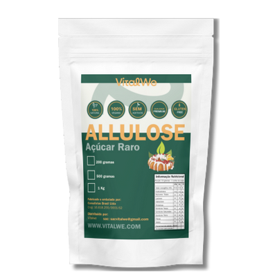 Allulose – Açúcar Raro Funcional com Zero Calorias  500g Vitalwe - Estoque Limitado - Pronta Entrega