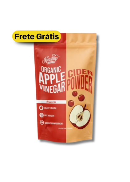 Vinagre de Maçã em Pó (ORGÂNICO) - Controle Natural da Glicemia, Inchaço e Digestão