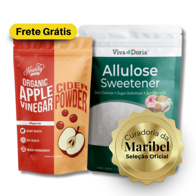 Kit Adoce Sem Culpa — Alulose 907 g + Vinagre de Maçã em Pó Orgânico 226 g | Frete Grátis