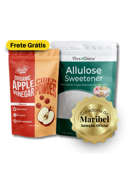 Kit Adoce Sem Culpa — Alulose 907 g + Vinagre de Maçã em Pó Orgânico 226 g | Frete Grátis