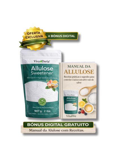 Alulose – Açúcar Raro com Sabor Real, Zero Calorias e Ação Metabólica (907g)