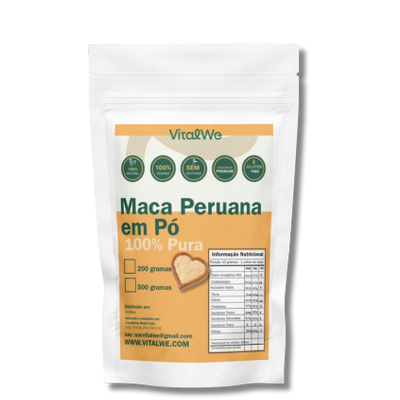 Maca Peruana  em Pó  500g (Gelatinizada) Vitalwe