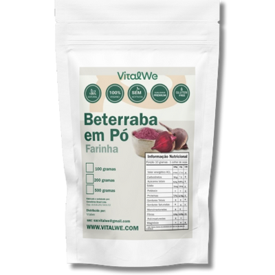 Beterraba em Pó (Farinha) 500g Vitalwe