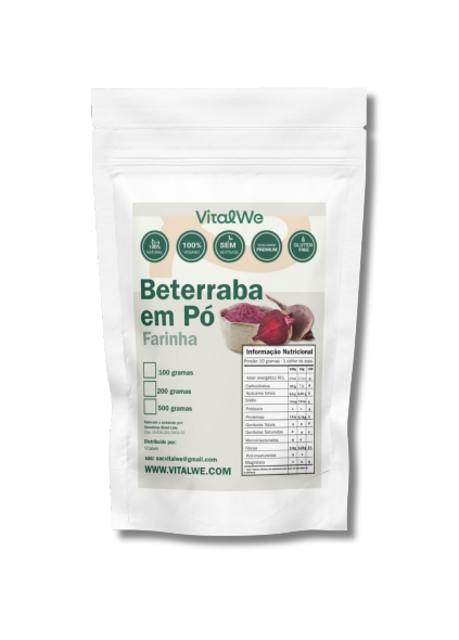Beterraba em Pó (Farinha) 100g Vitalwe