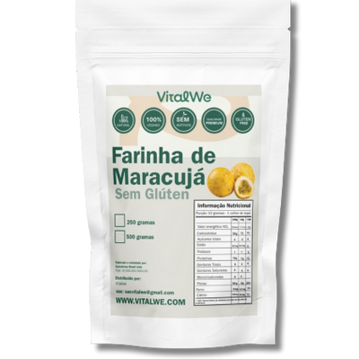 Farinha de Maracujá Sem Glúten 500g Vitalwe