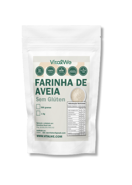 Farinha de Aveia Sem Glúten 1 kg Vitalwe