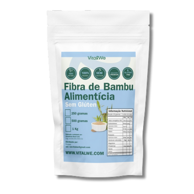 Fibra de Bambu Alimentícia  Premium 250g Vitalwe