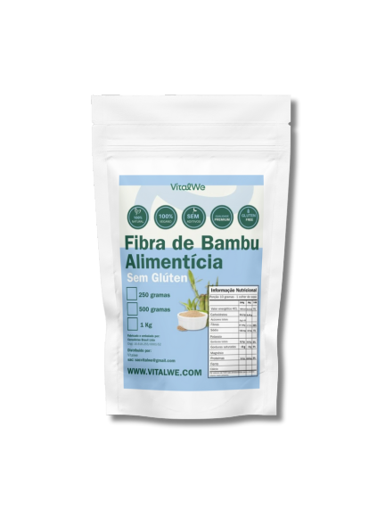 Fibra de Bambu Alimentícia  Premium 250g Vitalwe