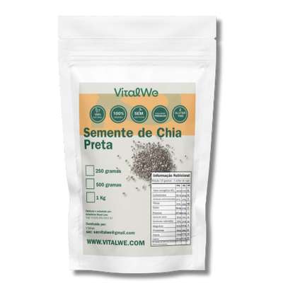 Semente de Chia Preta 1kg Vitalwe