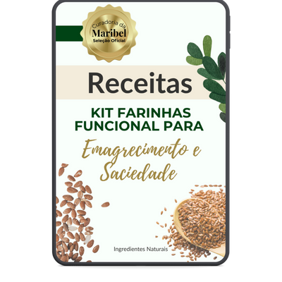 Kit Farinha Funcional para Emagrecimento e Saciedade – VitalWe (com 2 BÔNUS: Farinha de Linhaça GRÁTIS + eBook de Receitas)