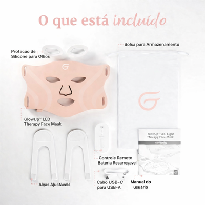 Máscara LED Facial Premium – Tratamento Completo de Pele em Casa