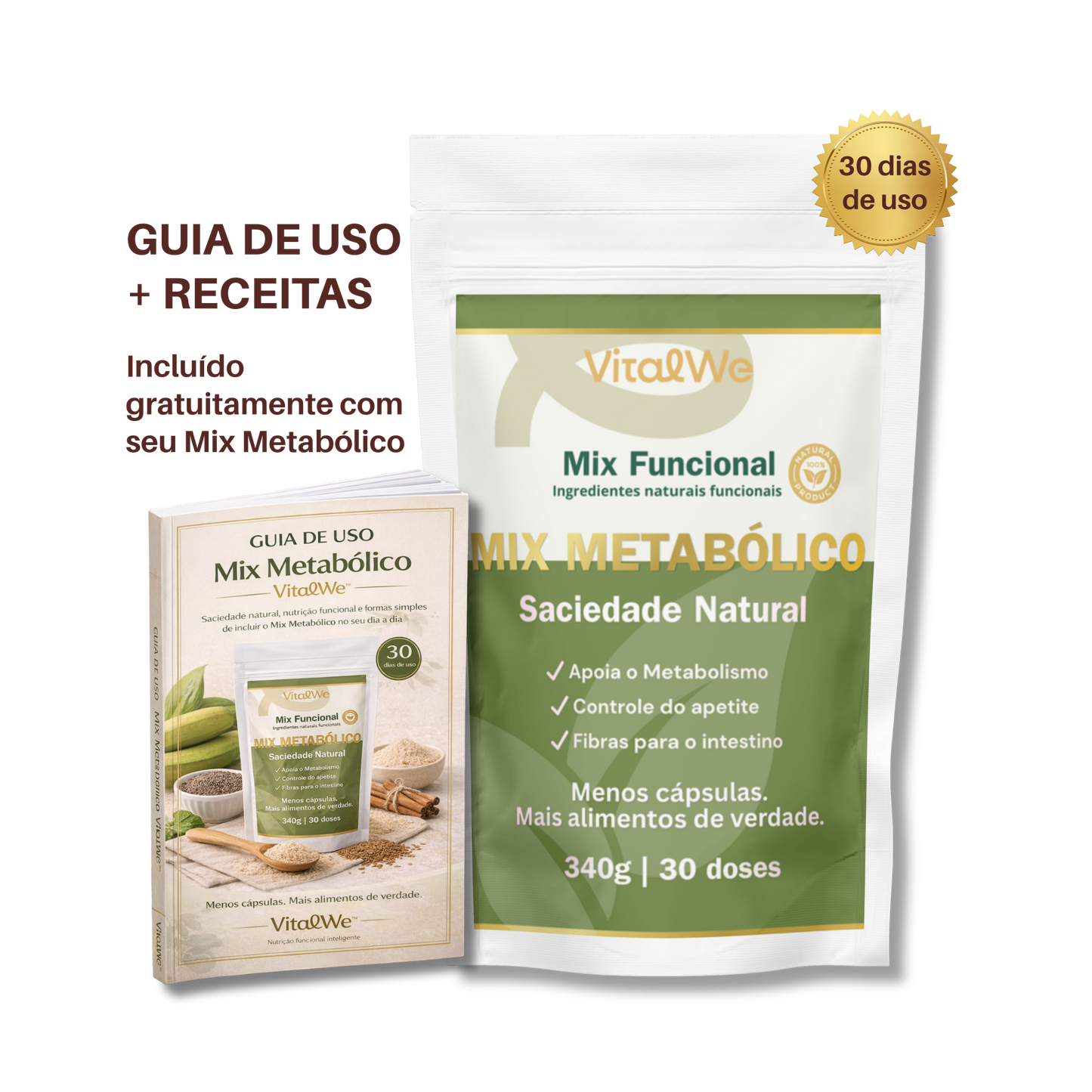 Mix Metabólico VitalWe™ – Saciedade Natural e Apoio ao Metabolismo