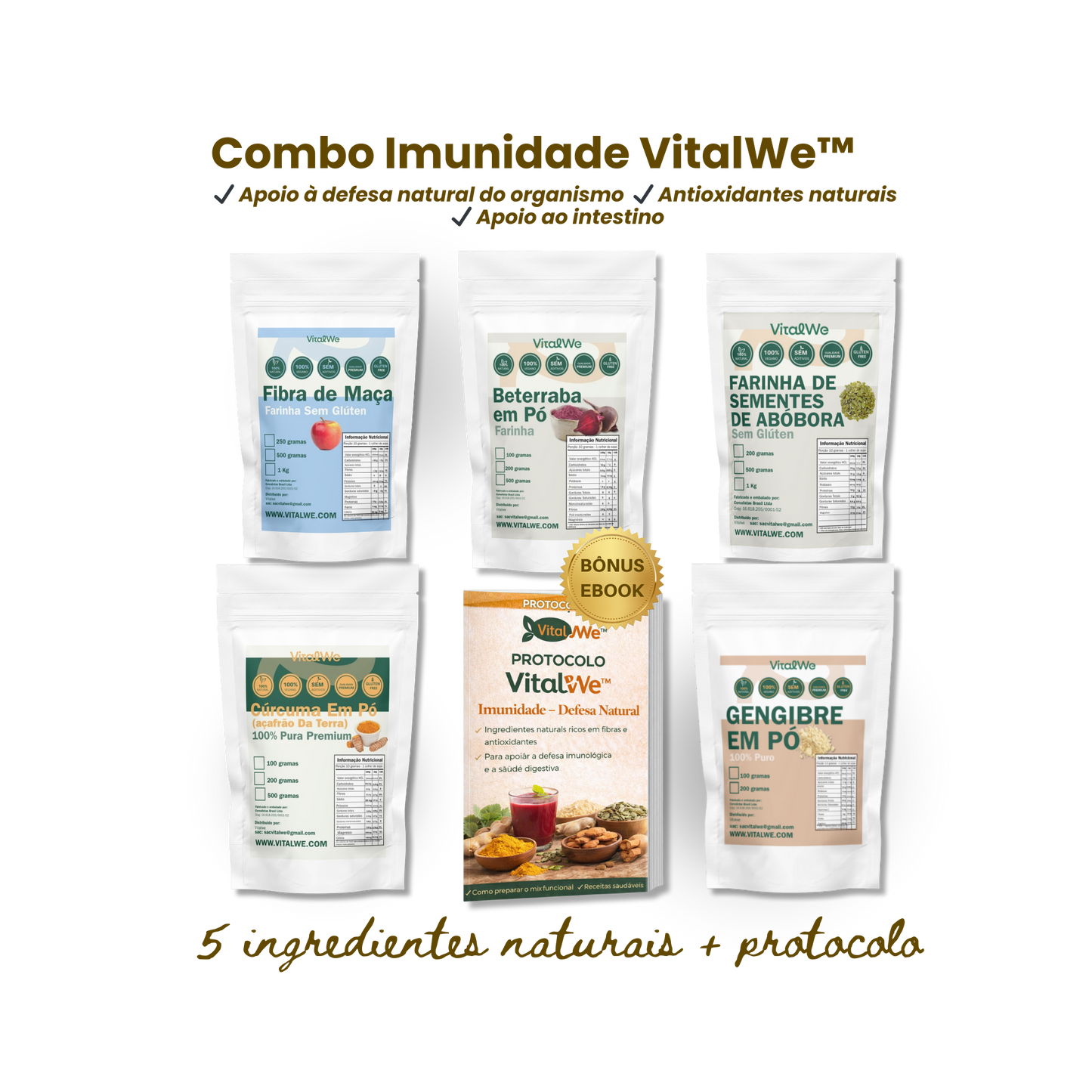 Combo Imunidade VitalWe™ – Defesa Natural