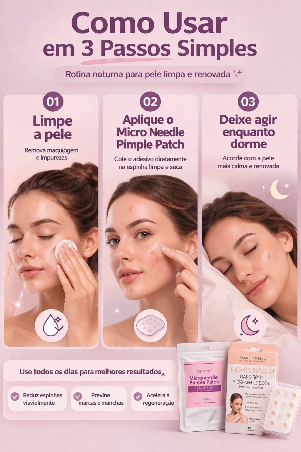 Acabe com Espinhas sem Deixar Manchas