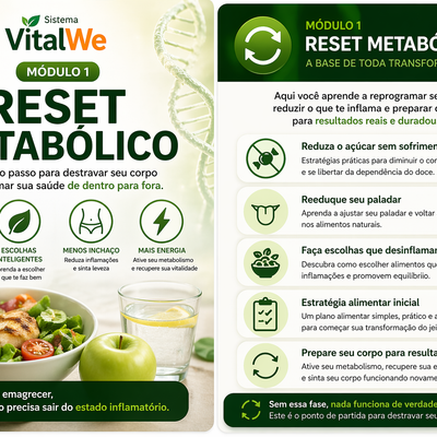 Sistema VitalWe™ – Método Completo para Desinflamar, Desintoxicar e Emagrecer com Saúde