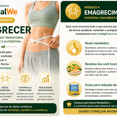 Sistema VitalWe™ – Método Completo para Desinflamar, Desintoxicar e Emagrecer com Saúde