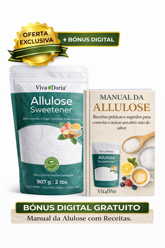 Alulose – Açúcar Raro com Sabor Real, Zero Calorias e Ação Metabólica (907g)