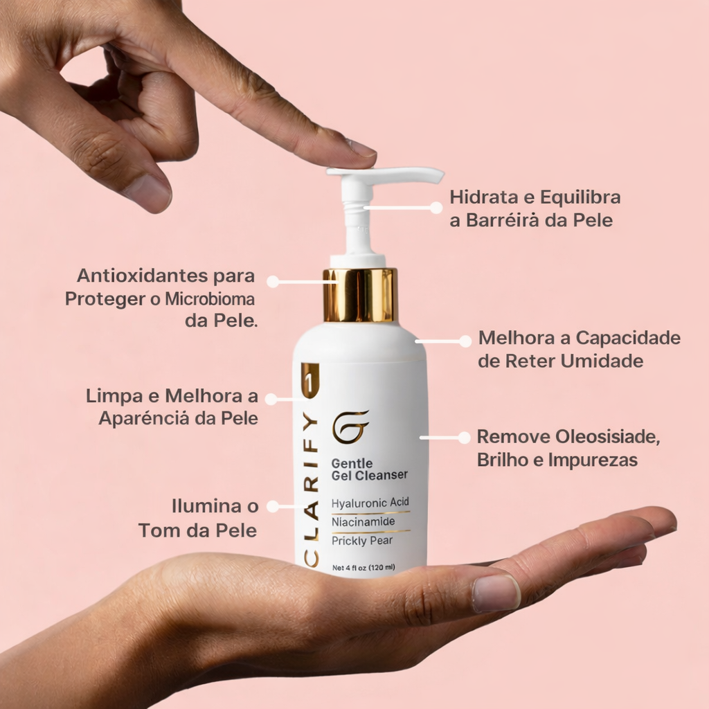 Gel Cleanser Facial – Preparação da Pele para Máscara LED