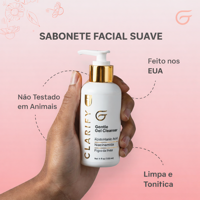 Gel Cleanser Facial – Preparação da Pele para Máscara LED