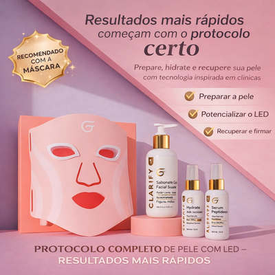 Máscara LED Facial Premium – Tratamento Completo de Pele em Casa