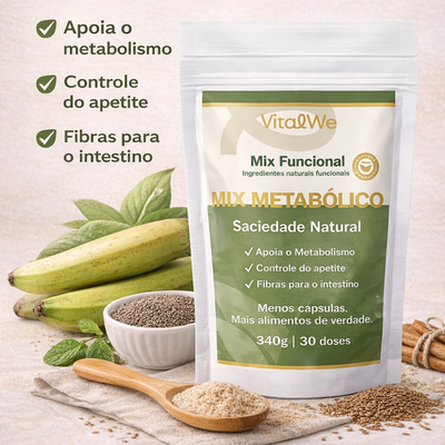 Mix Metabólico VitalWe™ – Saciedade Natural e Apoio ao Metabolismo