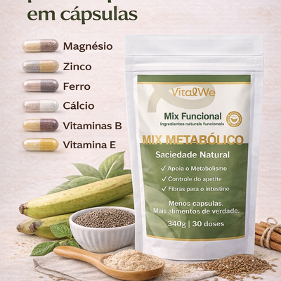 Mix Metabólico VitalWe™ – Saciedade Natural e Apoio ao Metabolismo