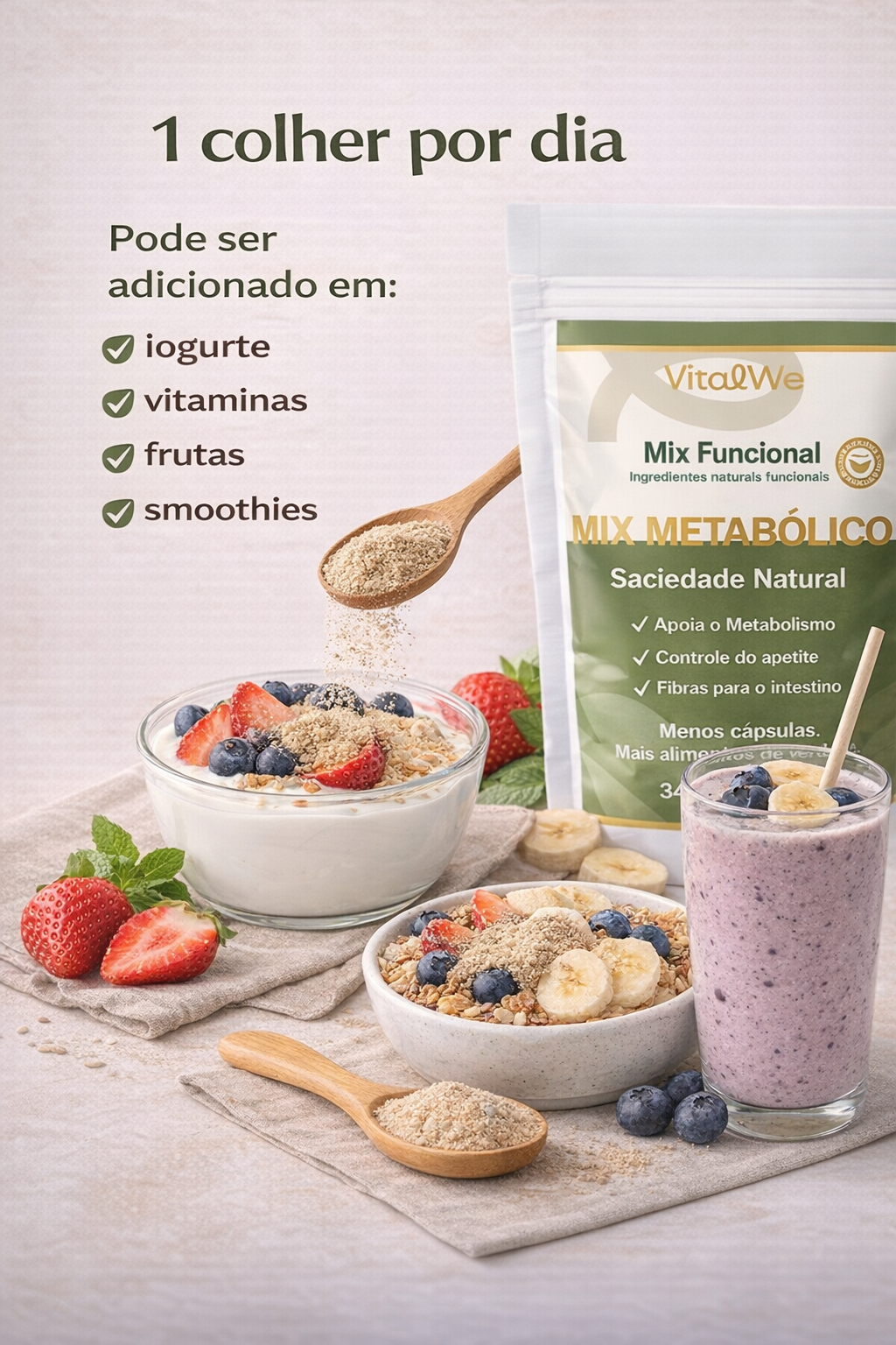 Mix Metabólico VitalWe™ – Saciedade Natural e Apoio ao Metabolismo