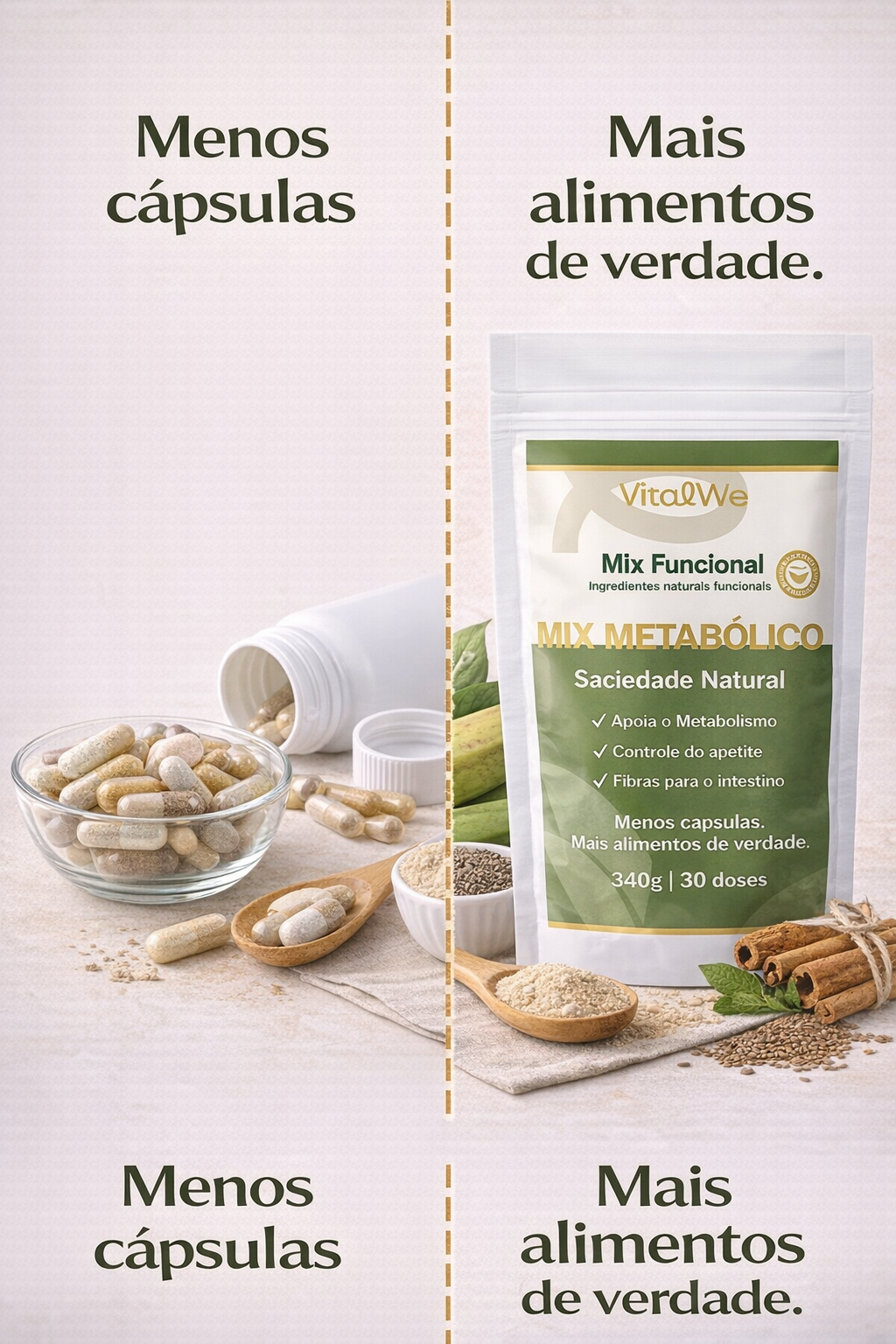 Mix Metabólico VitalWe™ – Saciedade Natural e Apoio ao Metabolismo