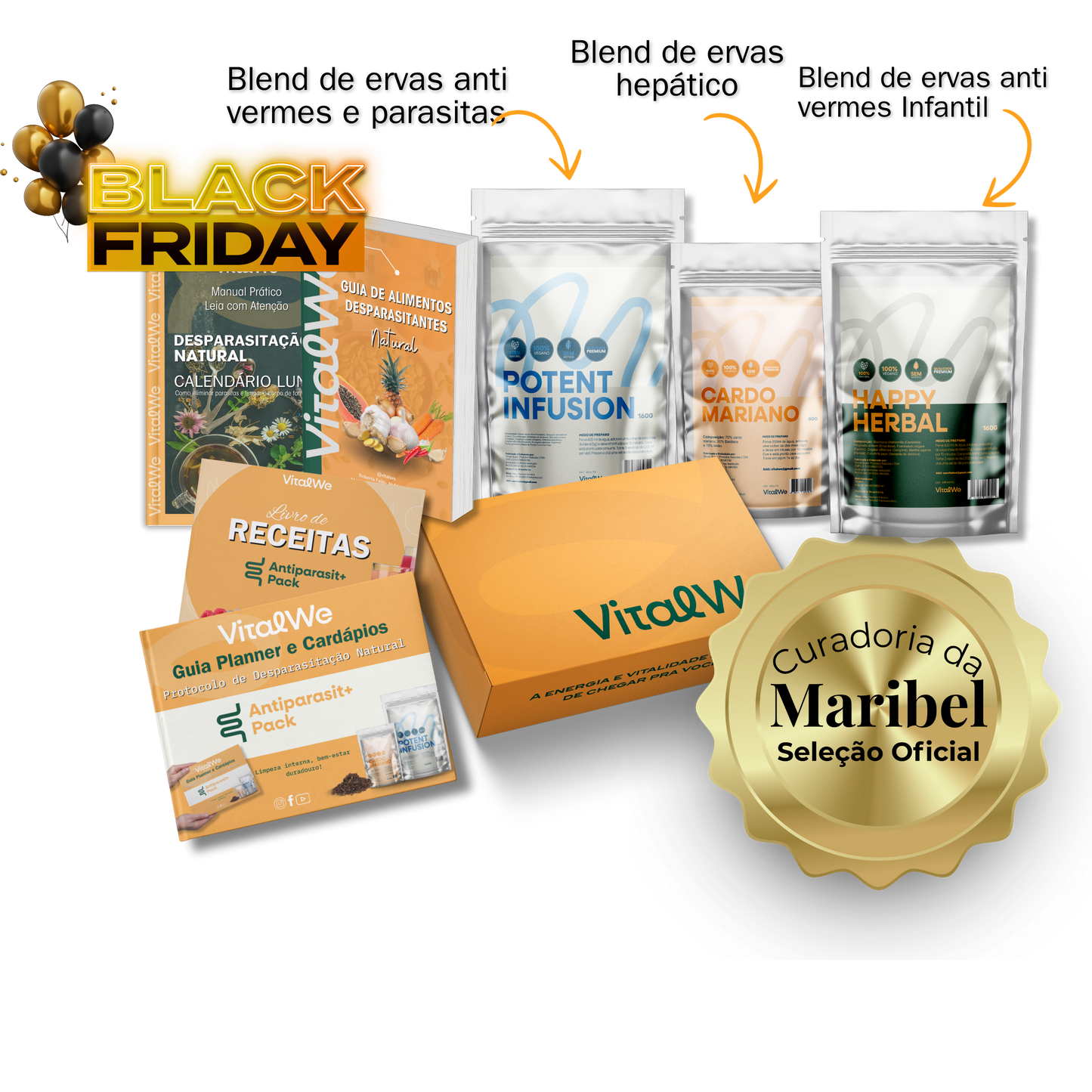 Kit de Desparasitacão Natural  - Blend Antiparasitario Adulto + Blend Hepatico + Blend  Antiparasitario  Infantil