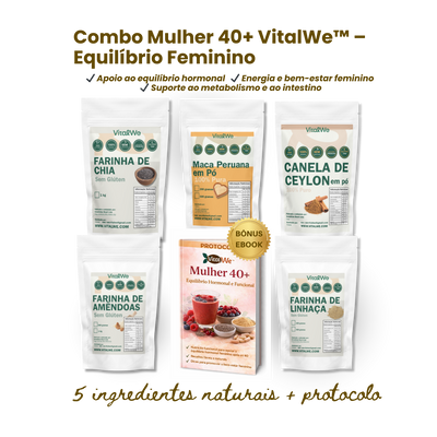 Combo Mulher 40+ VitalWe™ – Equilíbrio Feminino