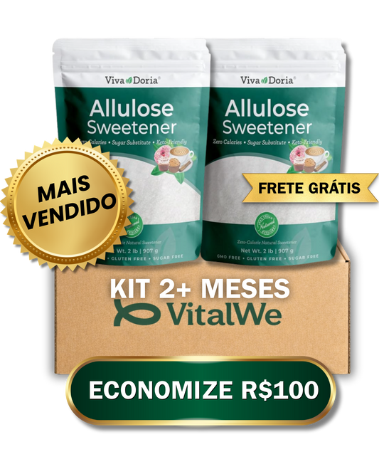Alulose 2x907g – Açúcar Zero Calorias