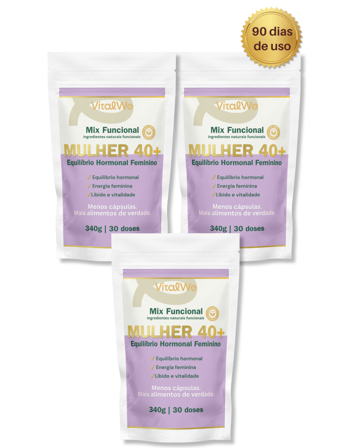 Mix Mulher 40+ VitalWe™ – Suporte Nutricional ao Equilíbrio Feminino