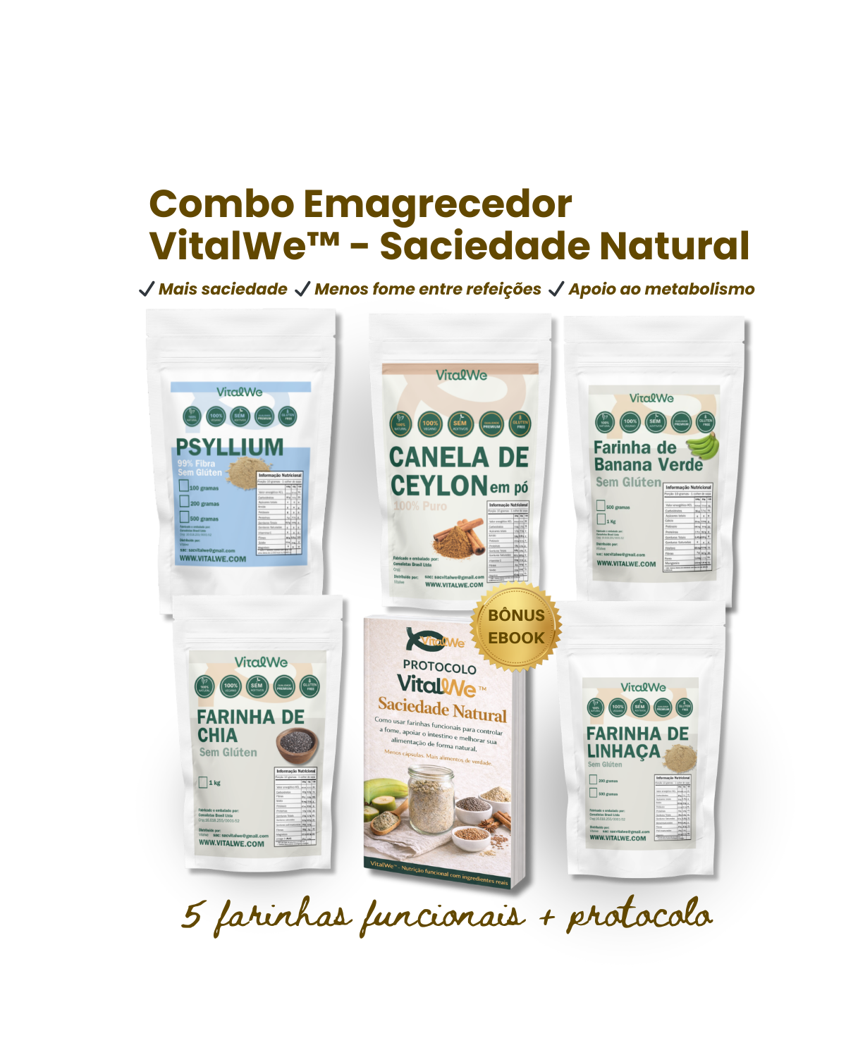 Combo Emagrecedor VitalWe™ – Saciedade Natural