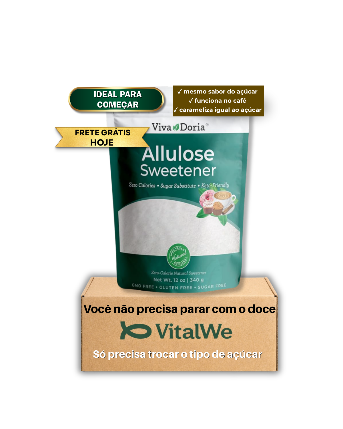 Pare de lutar contra o açúcar todos os dias