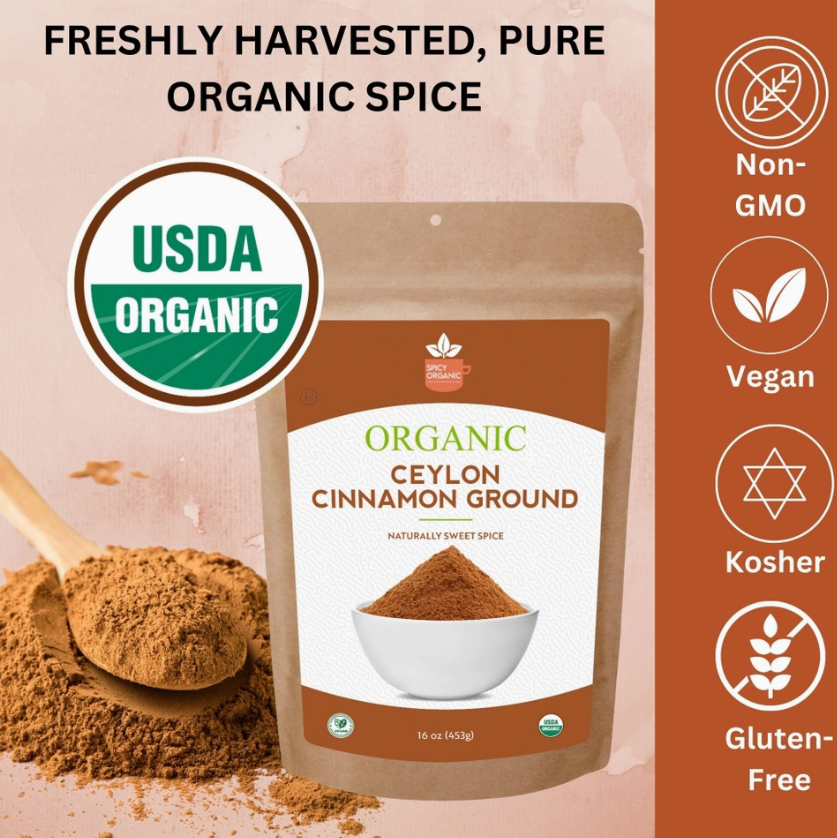 Alulose 340gr + Canela Ceylon ( Ceilão) 113gr Frete Gratis