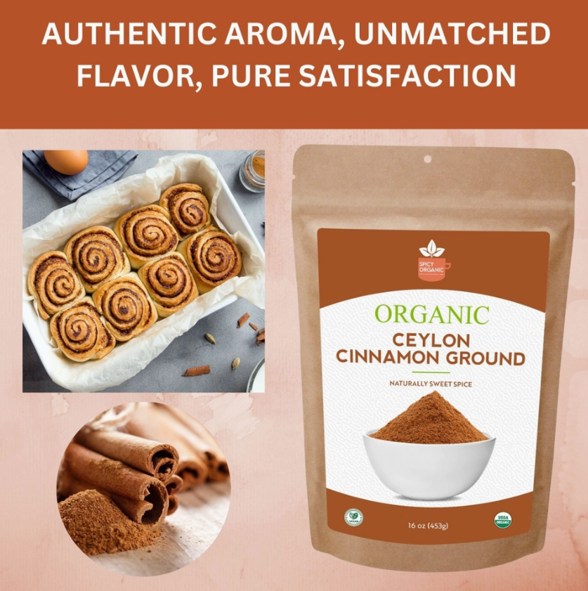 Alulose 340gr + Canela Ceylon ( Ceilão) 113gr Frete Gratis
