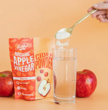 Vinagre de Maçã em Pó (ORGÂNICO) - Controle Natural da Glicemia, Inchaço e Digestão