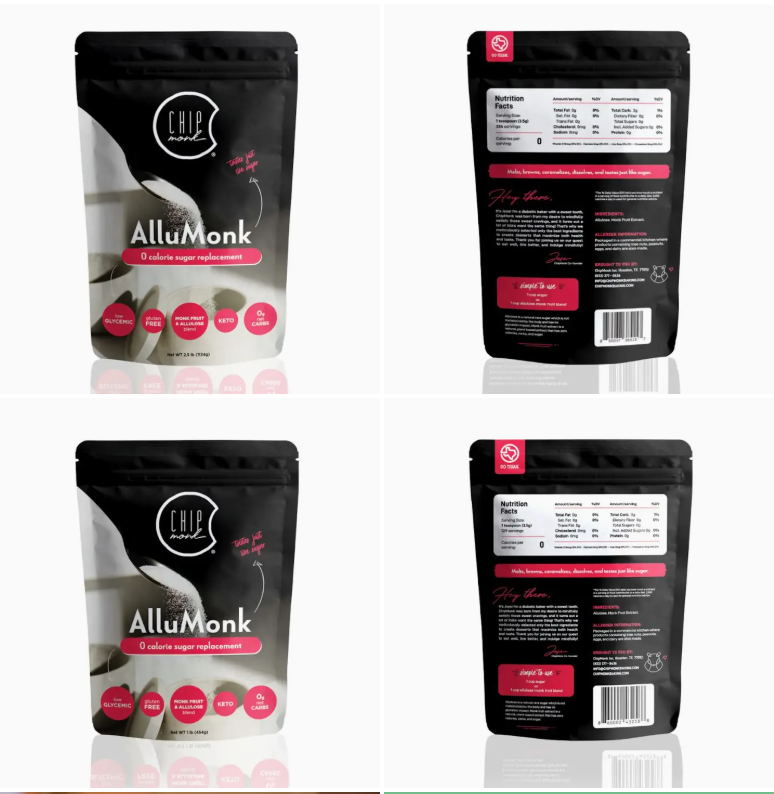AlluMonk – Substituto de Açúcar 1:1 (Alulose + Monk Fruit)