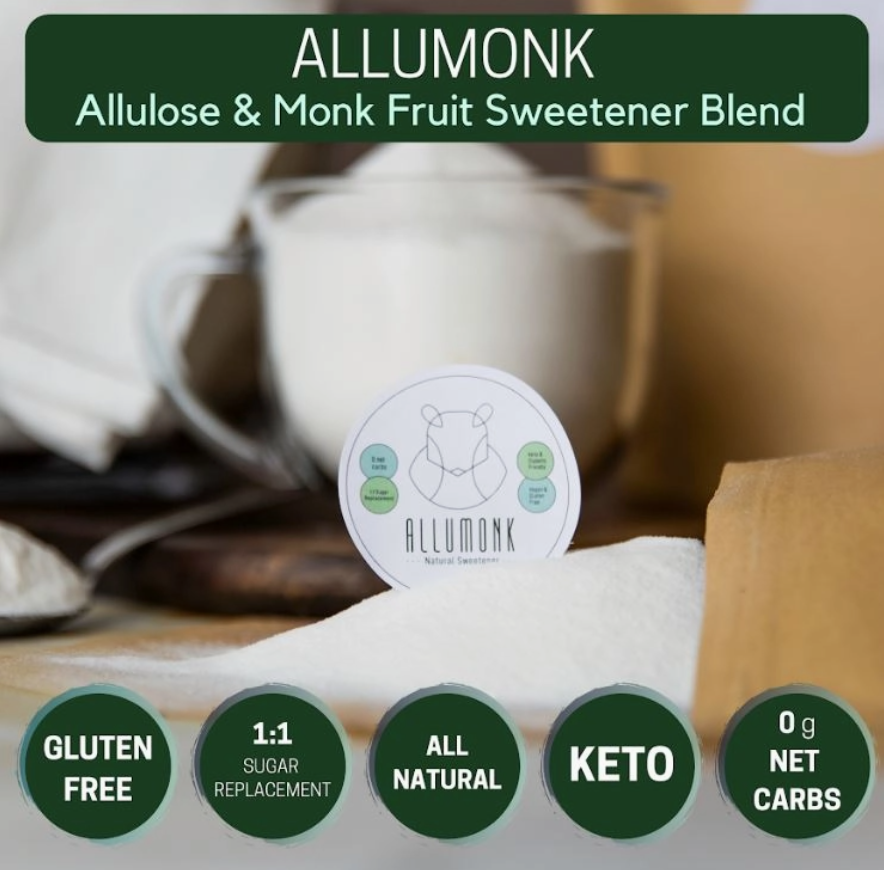 AlluMonk – Substituto de Açúcar 1:1 (Alulose + Monk Fruit)
