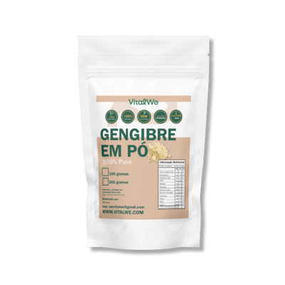 Gengibre em Pó (100% Puro) 100g  Vitalwe