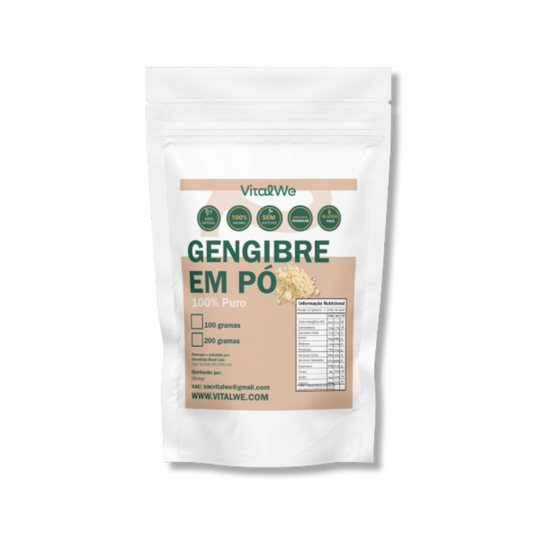 Gengibre em Pó (100% Puro) 100g  Vitalwe