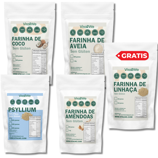 Kit Farinha Funcional para Emagrecimento e Saciedade – VitalWe