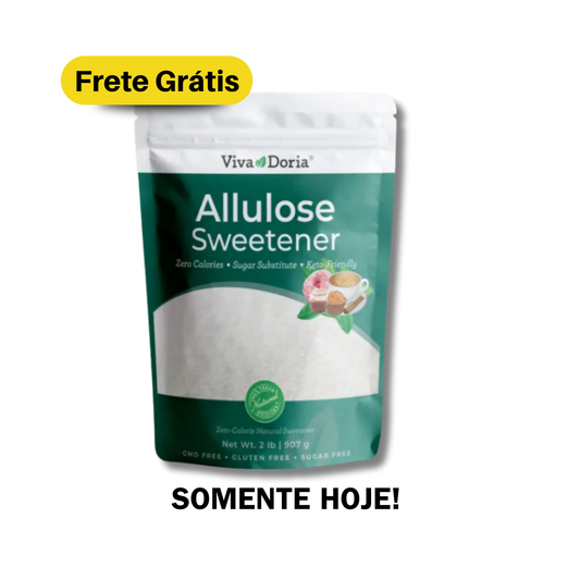 Alulose – Açúcar Raro Funcional com Zero Calorias e Ação Metabólica (907g)