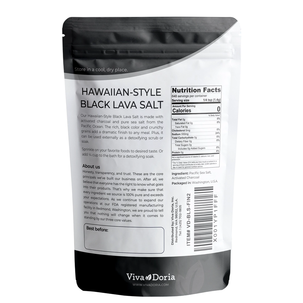 Combo Sal Negro Vulcânico do Havaí (2 Pacotes – 1,8kg) 🔥 Mais Vendido