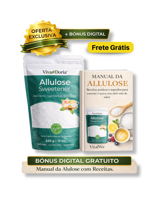 Alulose – Açúcar Raro com Sabor Real, Zero Calorias e Ação Metabólica (340g)