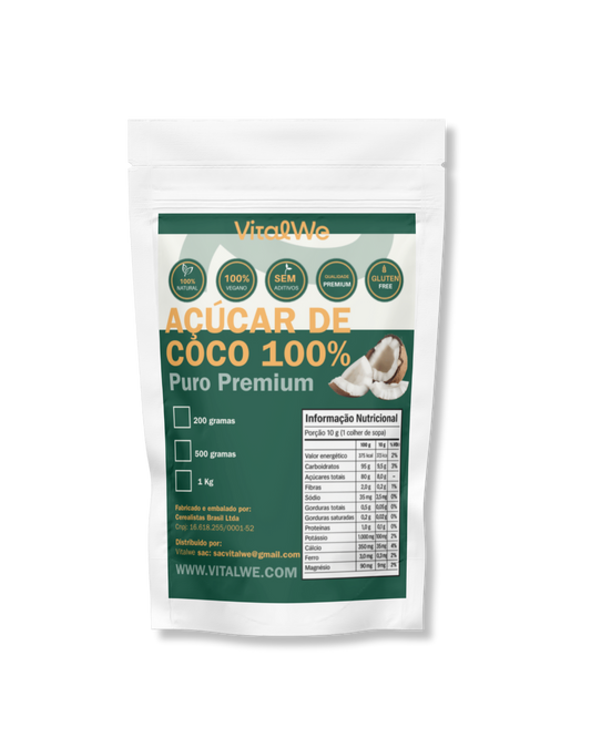 Açúcar de Coco 100% Puro Premium 1 kg VitalWe