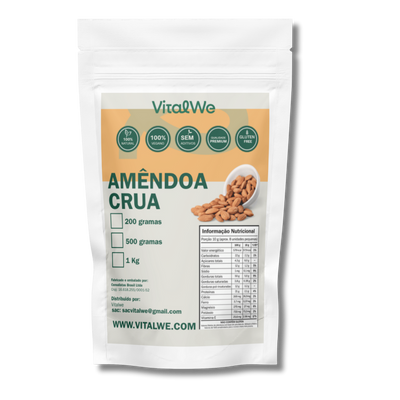 Amêndoa Crua 500gr VitalWe
