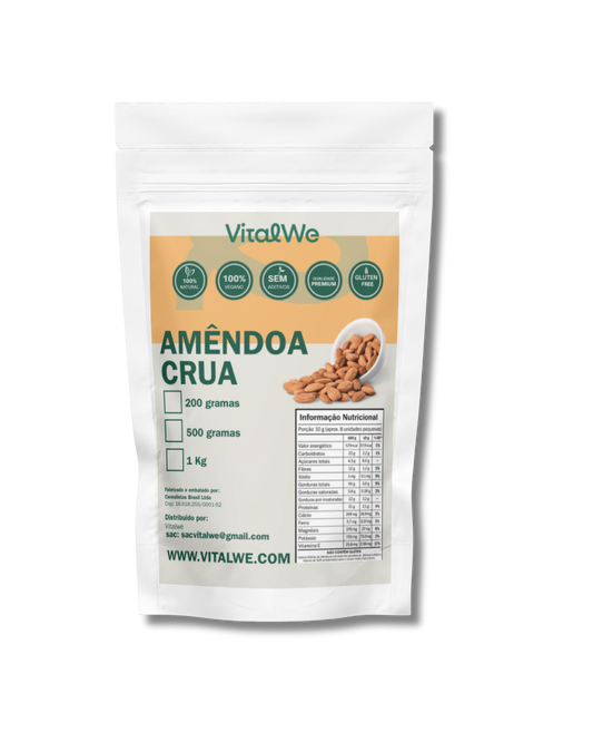 Amêndoa Crua 500gr VitalWe